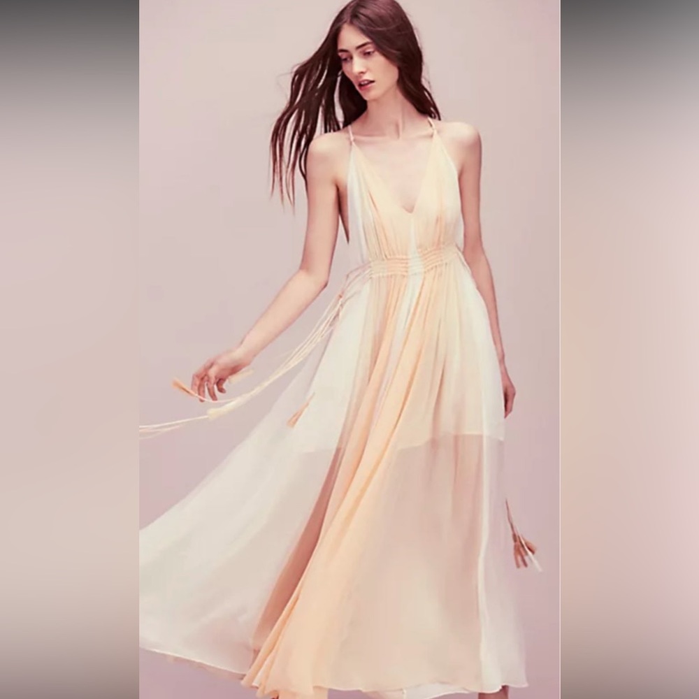 NWT free People Setting sun maxi gown A-11